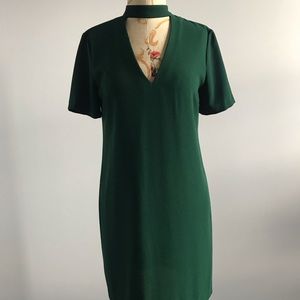 Zara green cutout dress